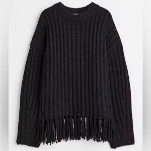 H&M Fringe Sweater Size S